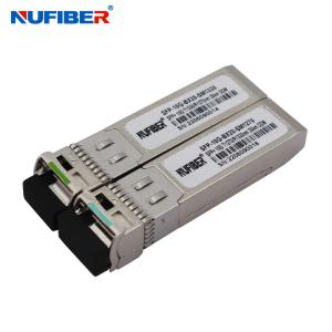 Wholesale Simplex 1270nm 1330nm 10km 10G SFP+ Module LC DOM WDM SFP+ Transceiver 20km from china suppliers