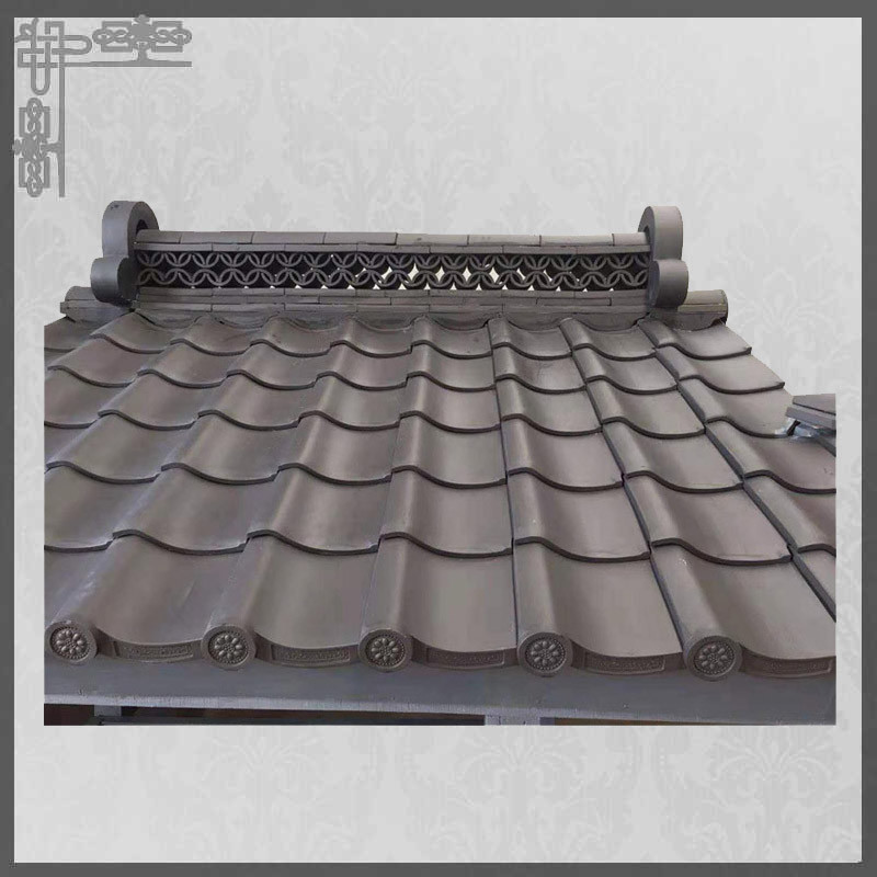 Asian Style Ceramic Japanese Roof Tiles Temple 310mm Traditional
