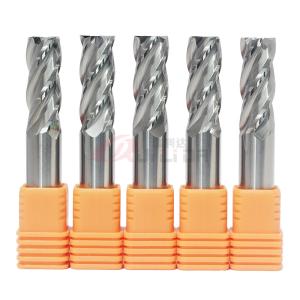 Wholesale Tungsten Solid Carbide Imperial Milling Cutters 4 Flutes Flat Endmills Uncoated from china suppliers