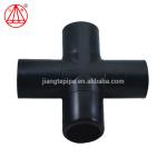Hdpe Reducing Tee Pipe Fitting Cross Elbow Excellent Chemical Stability