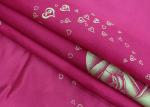 100% polyester warp knitted printed gold powder large rose mattress fabric