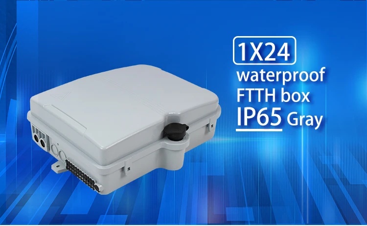 24-Core 1x16 PLC FTTH FTTX Cable IP65 Waterproof Splitter Box Terminal Box for Waterproof