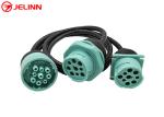 Deutsch 9 Pins J1939 Connector Male Female Split Y Cable