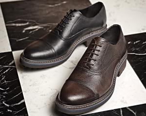 Wholesale Woven Formal Mens Leather Dress Shoes Elegant Goodyear Welted Shoes With Two Cap Toe from china suppliers