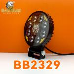 Circle Universal Red Metal White Yellow Dual Color Motorcycle LED Headlight Car