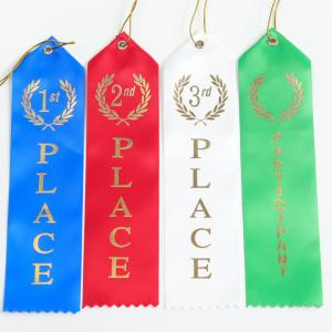 Wholesale Blue Green Medal Award Ribbon Polyester Satin Custom Medal Ribbons from china suppliers