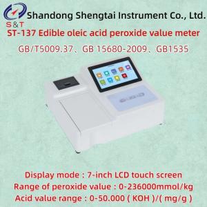 Wholesale 16G Storage Edible Oil Quality Analyzer GB/T5009.37 Acid Value Range 0-50.000 from china suppliers