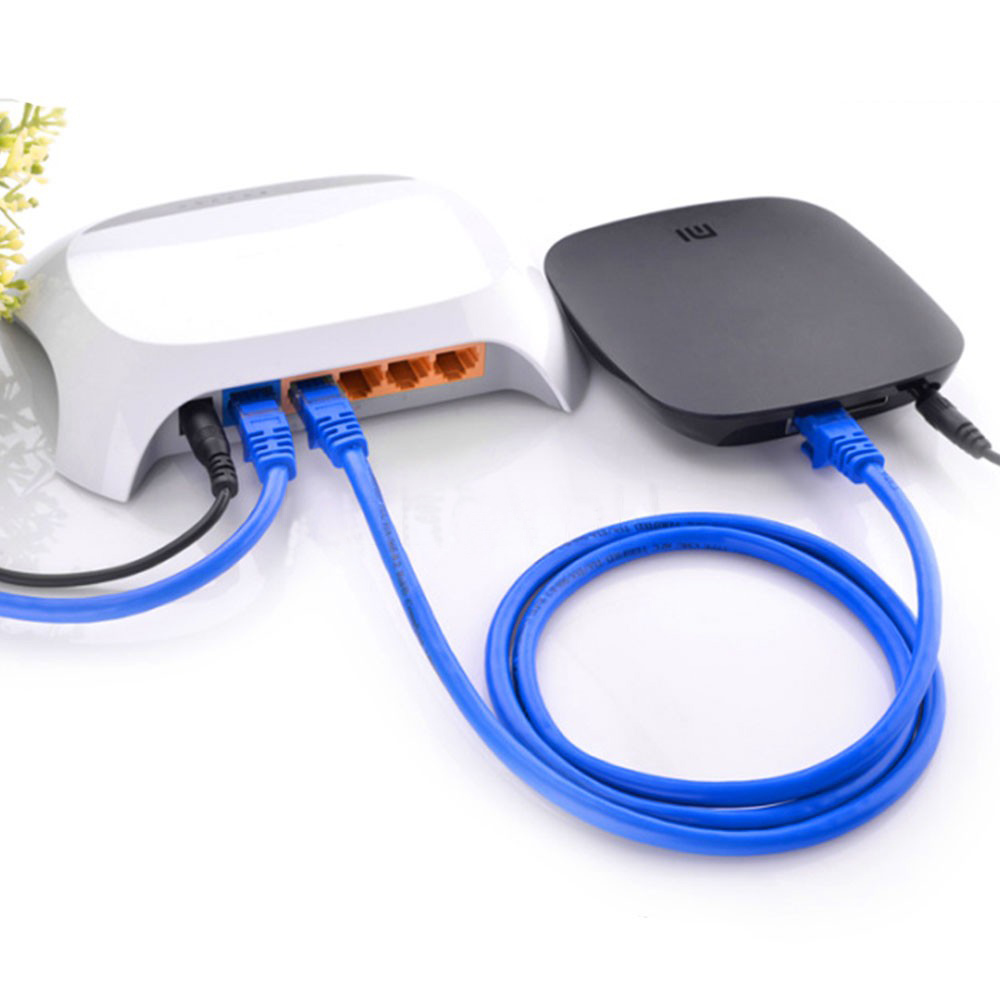 5.3MM Fiber Optic CAT5 Patch Cord Rj45 Utp Cat5e Ethernet Cable 3m