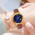 2022 Elegant Stainless Steel Quartz Watch Small Round Gold Watch Design For Lady