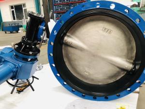Wholesale Bs Awwa Dn150 Flanged Soft Sealing Double Eccentric Flange Butterfly Valve from china suppliers