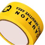 Yellow ESD Anti Static Warning Tape Chinese Or English Identification Tape