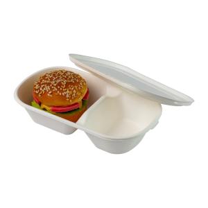 Wholesale Biodegradable Sugarcane Bagasse Food Packaging Takeaway Box Food Container from china suppliers
