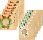 Kraft Foldable Christmas Gift Box Packaging For Chocolate Cake Bakery Dessert
