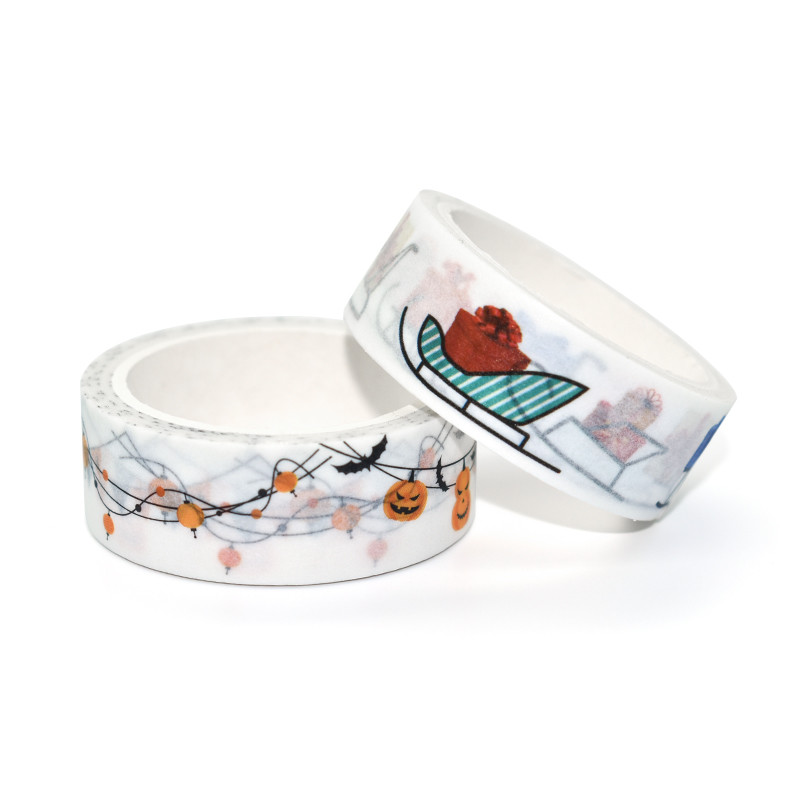 Custom Printed Washi Tape Japan Kawaii Pastel Washi Tape Set Wholesale