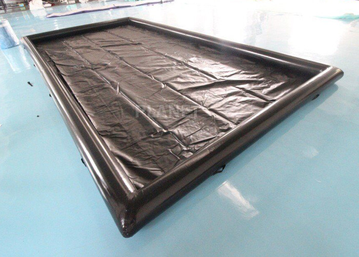 Air Sealed Portable 6x3m Inflatable Wash Mats For Car Washing