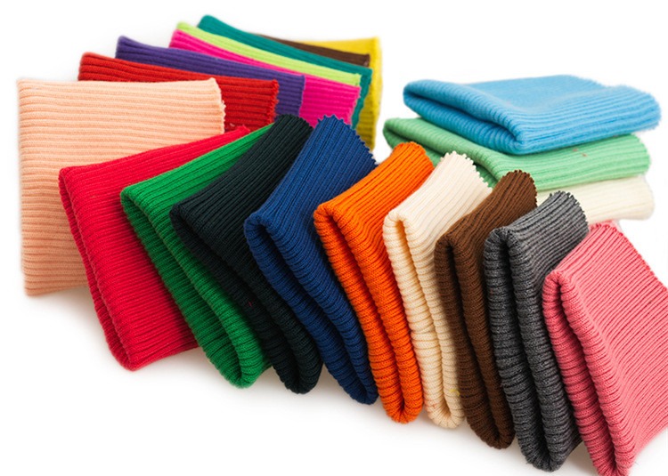 100% cotton knitted ribgings stretch 1X1 thread leggings fabric pajamas hoodie sports wear fabric