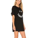 Latest Designs Black Short Sleeve Casual T-shirt Dress for Women