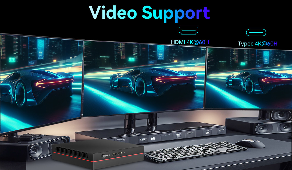 Intel Core i7 12700H Mini Portable Gaming PC DDR4 4GB Discrete Graphics Card Mini PC