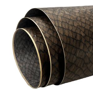 Wholesale Grid Wood Stripe Engineered Wood Veneers size 250x64CM Boat Decking Guitar Desktop Tabletop from china suppliers