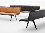 Multi Seat Colorful Restaurant Booth Seating / Waiting Room Bench Seating