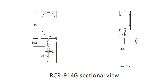 Corrosion Resistant 897mm Aluminium Kitchen Handles