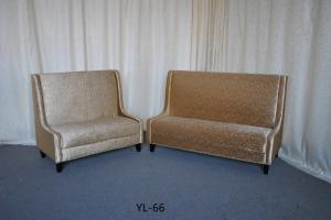 Wholesale Modern upholstered leather restaurant booth sofa (YL-66) from china suppliers