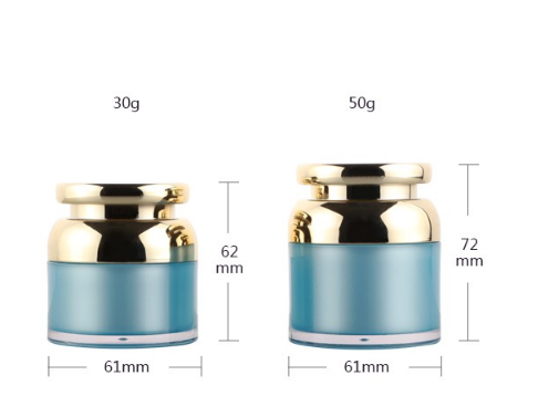 Empty Plastic Cosmetic Cream Jars ISO9001 Hot Stamping OEM With Screw Cap