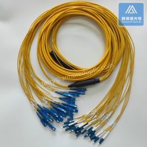 Wholesale 24 Cores Stainless Steel Armored Patch Cord SC-LC-15m Yellow LSZH 5.0mm from china suppliers