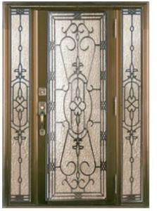 Wholesale iron glass panels in door from china suppliers
