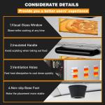 Commercial Industrial Double Deck Electric Bakery Oven 670*680*600mm 48.5KG