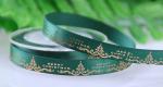 9 MM Luxury Foil Gold Satin Ribbon for Christmas Decoration OR Gifts Wrapping