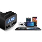 Universal USB Dual Port Car Charger Adapter ABS PC DC5V 3.1A