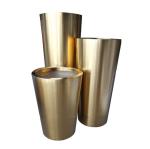 Large metal planter wholesale outdoor flower pot square shape