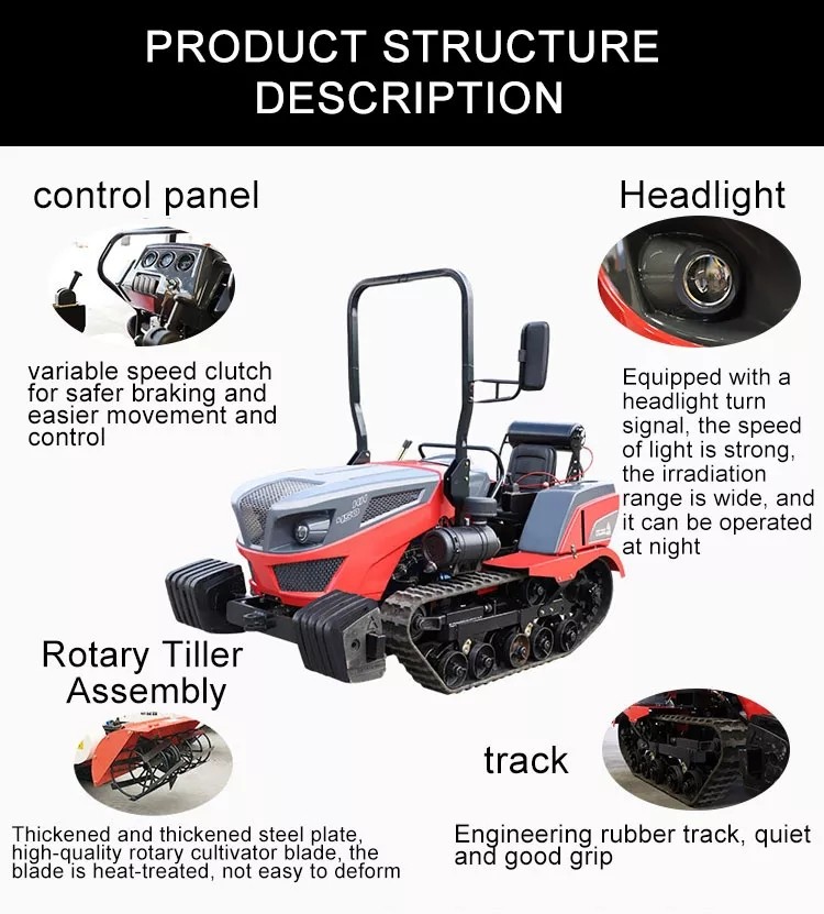 Farm International Crawler Tractor Mushroom Crawler Cultivation Cultivator