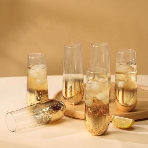 Wholesale Champagne Tall Thick Glass Drinking Glasses Set Multifunctional Nontoxic from china suppliers