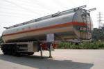 38000 Liters Fuel Stainless Steel Tanker Trailers For Loading Liquid 5