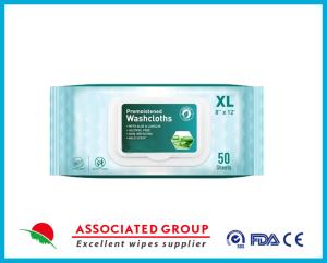 Wholesale Disposable XL Premoistened Washcloths 50 sheets 8&quot; x 12&quot; for Adults from china suppliers
