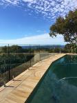 Outdoor Stainless Steel Frameless Aluminum Handrail With Glass