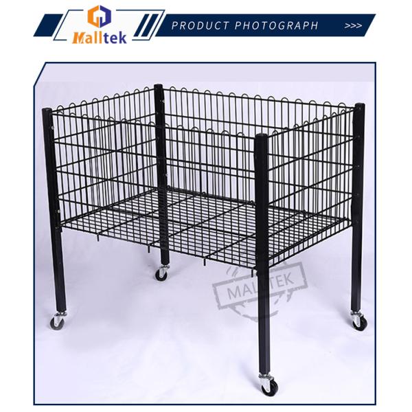Popular Promotion cage Capacity Stackable Wire Baskets Customizable colors