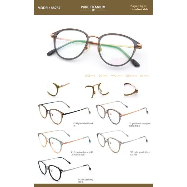 Womens Titanium Safety Glasses Pure Titanium Acetate Eyeglasses