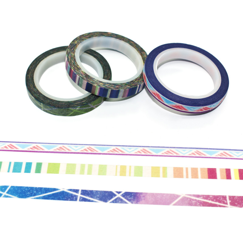 Colorful Writable China Custom Design Waterproof Washi Paper Tape Box Set In Bulk