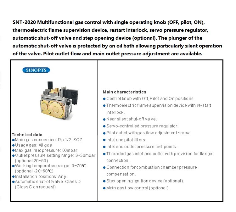 Replace 820 Gas Control Valve for Heating Appliances