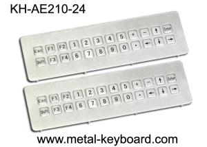 Vandal resistant Industrial Metal Keyboard , IP65 ss keyboard Water proof long life
