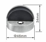High Feet Ball Type Zamak Interior Door Stops Half Round Door Stopper