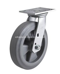 Wholesale 6mm Thickness 8&quot; 400kg Plate Swivel TPE Caster 7018-56 for Industrial Equipment at Edl from china suppliers