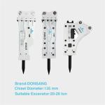 20 Tons 25 Tons Excavator Hydraulic Hammer Breaker 135mm Wide Hydraulic Rock