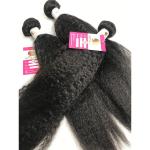 13x4 Lace Frontal Kinky Straight Peruvian Human Hair Weave 10A Grade