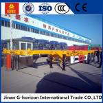 40 Ton Skeleton Container Semi Flat Bed Trailors 3 Axle 12400 * 2500 * 1520mm