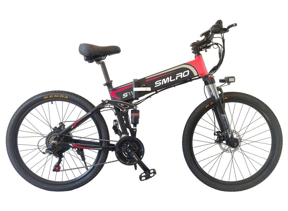 6061 Alu Frame 26 Inch Electric Folding Bike 48V Brushless Geared