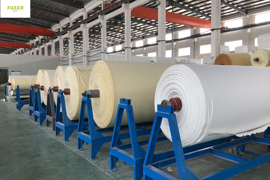 350gsm - 550gsm Industrial Filter Cloth Polyester Oil Water Repellent For Filter Bag
